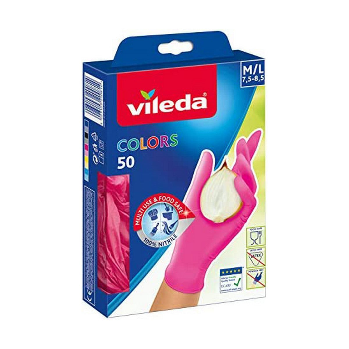Kertakäyttökäsineet Vileda 50 Kappaletta S/M