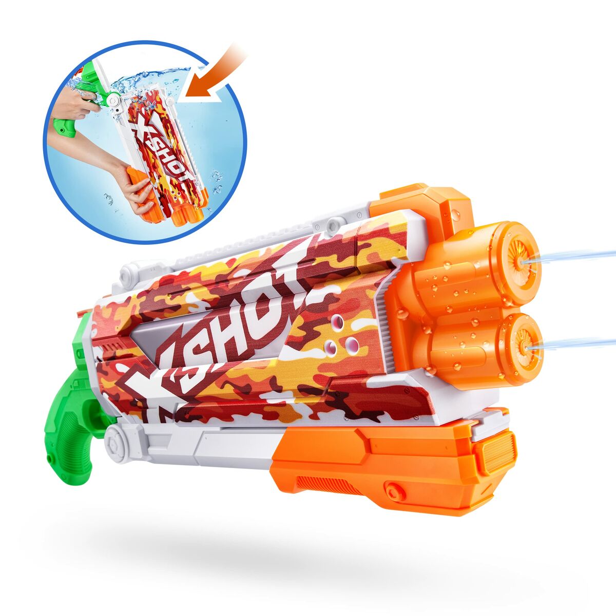 Vesipistooli Zuru X-Shot Skins Pump Action Fast-Fill 49 x 18 x 6 cm