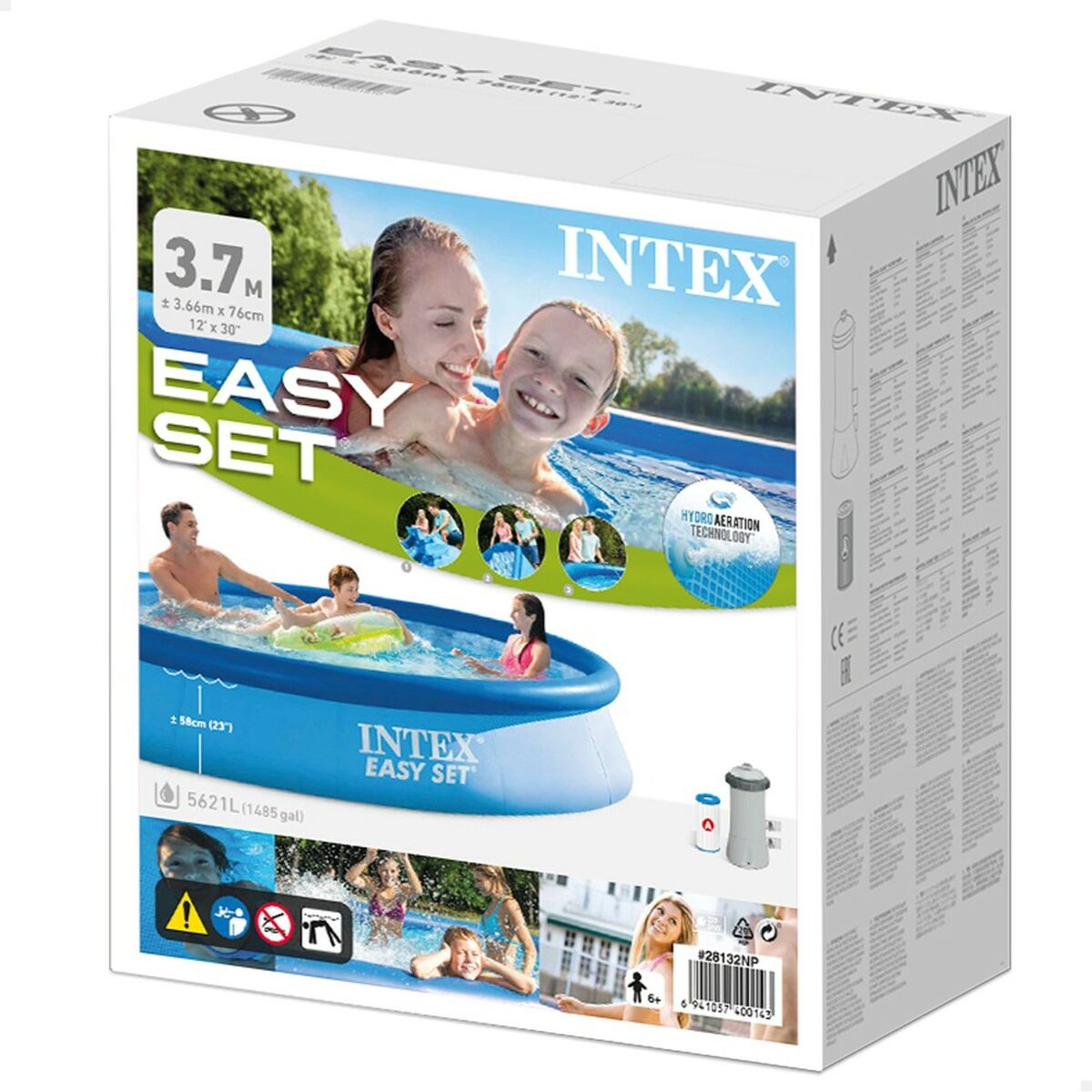 Puhallettava allas EASY SET Intex 28132NP 2006 l/h 366 x 76 x 366 cm
