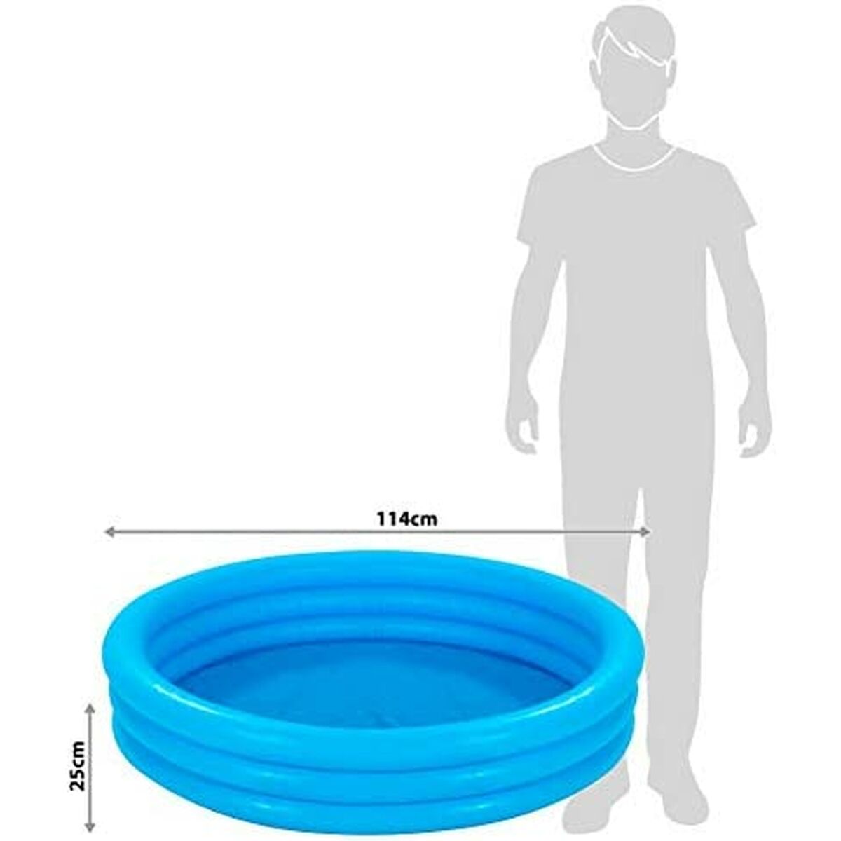 Puhallettava lasten kahluuallas Intex 156 L 114 x 25 cm