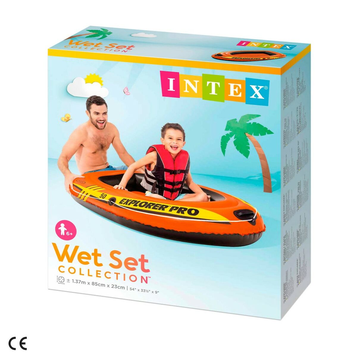 Puhallettava vene Intex Explorer Pro 50 137 x 23 x 85 cm