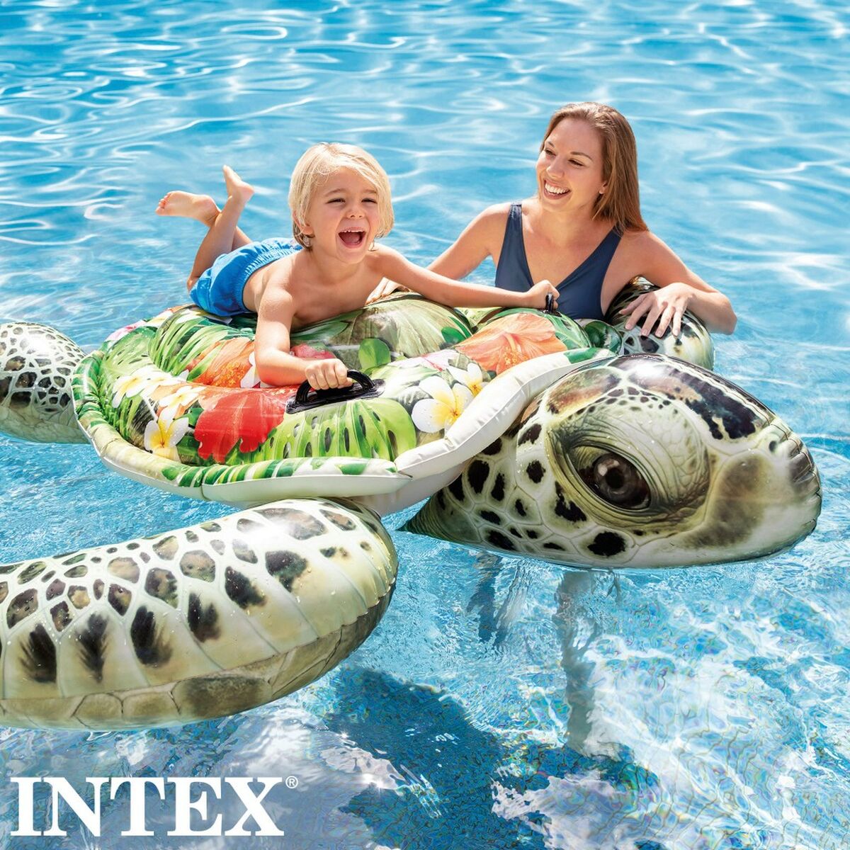 Puhallettava allaspatsas Intex Ride On Kilpikonna 170 x 38 x 191 cm