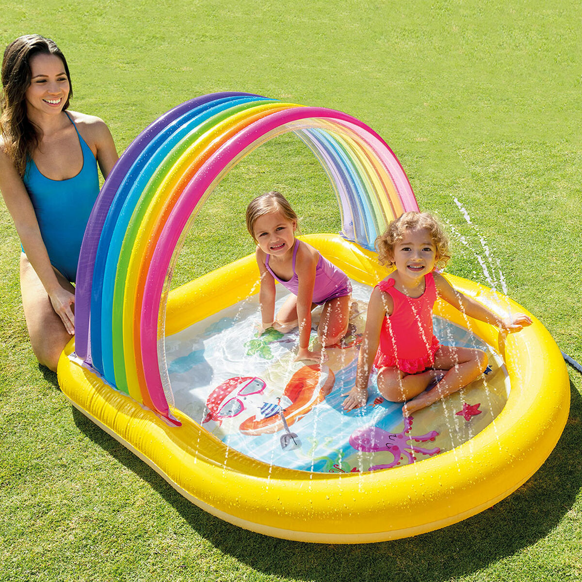 Lasten allas Intex 57156NP Sateenkaari 130 x 147 x 86 cm