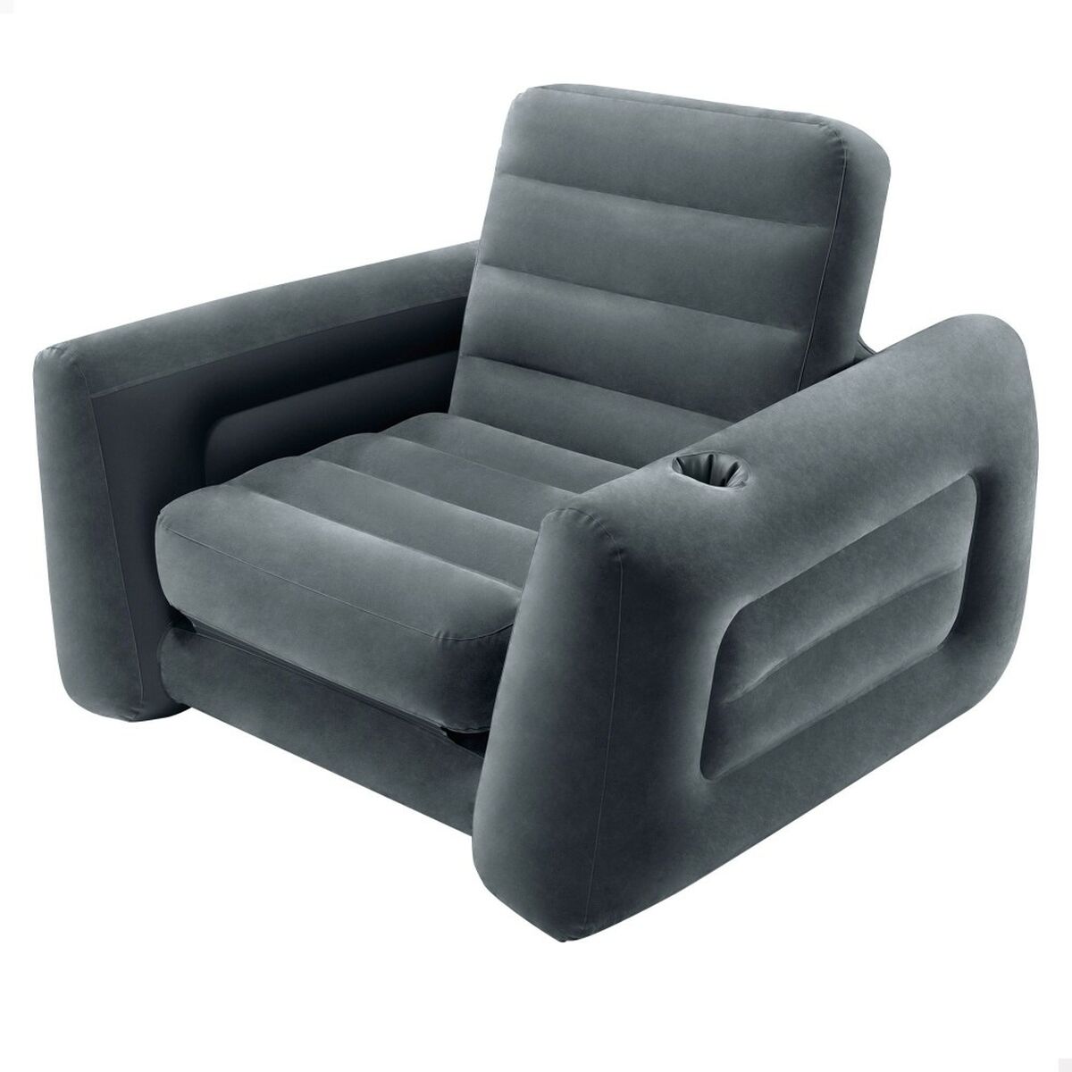 Puhallettava sohvasänky Intex Pull-Out 177 x 66 x 224 cm Harmaa