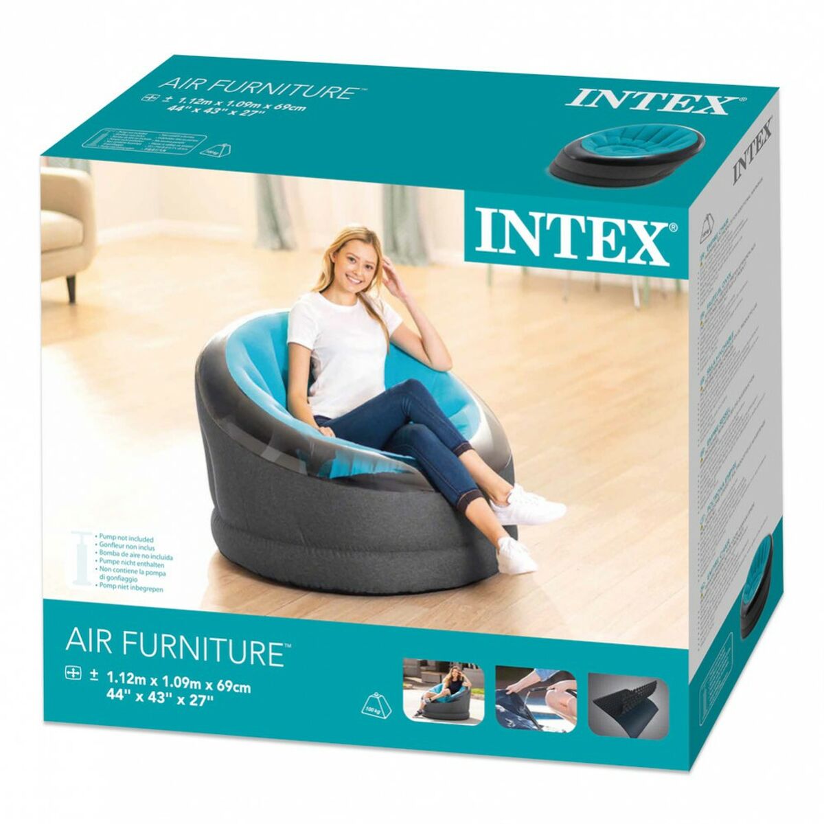 Täytettävä tuoli Intex Empire 112 x 69 x 109 cm