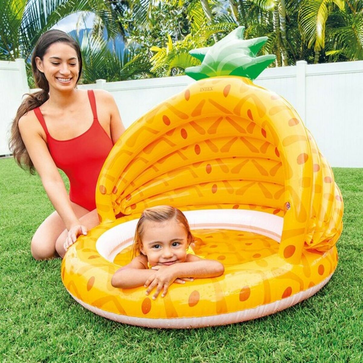 Puhallettava allas Intex 58414NP Ananas 45 L 102 x 94 x 102 cm
