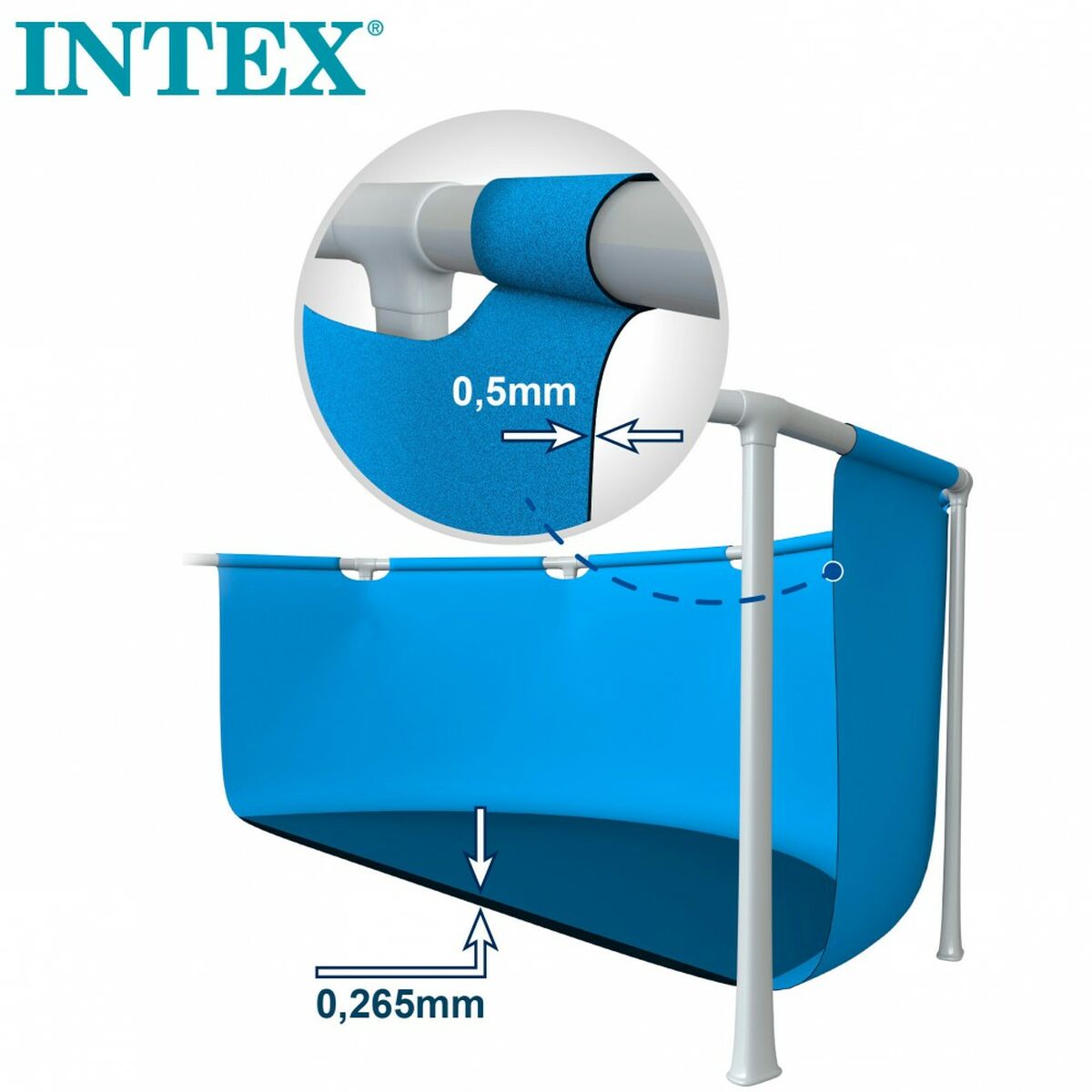 Irrotettava allas Intex 28205NP 1828 L 244 x 51 x 244 cm
