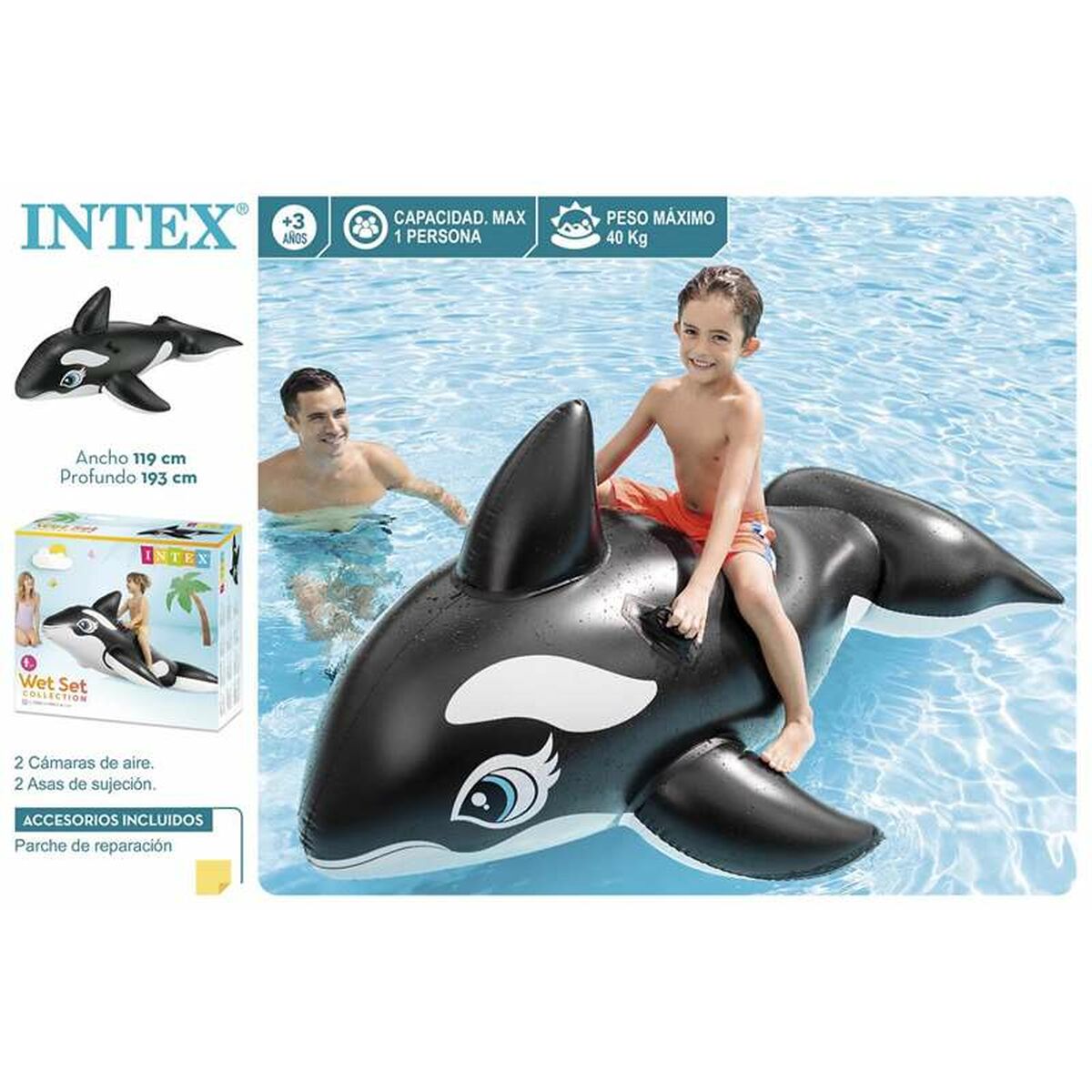 Puhallettava Intex Valas 193 x 119 cm