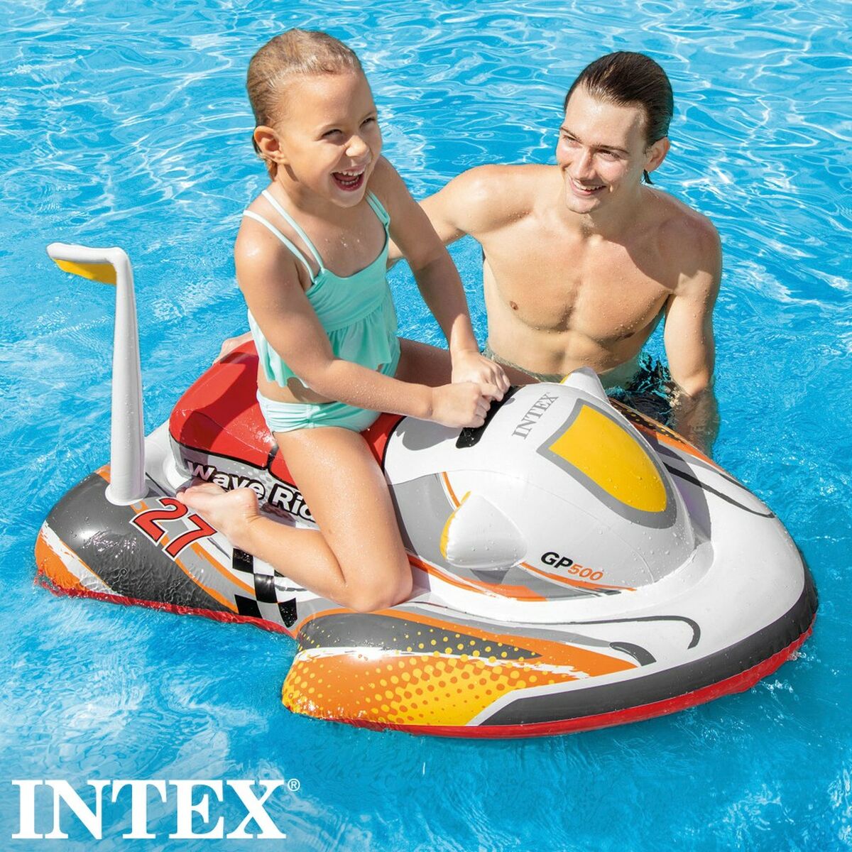 Puhallettava allaspatsas Intex Wave Rider Leluvesiskootteri 117 x 58 x 77 cm
