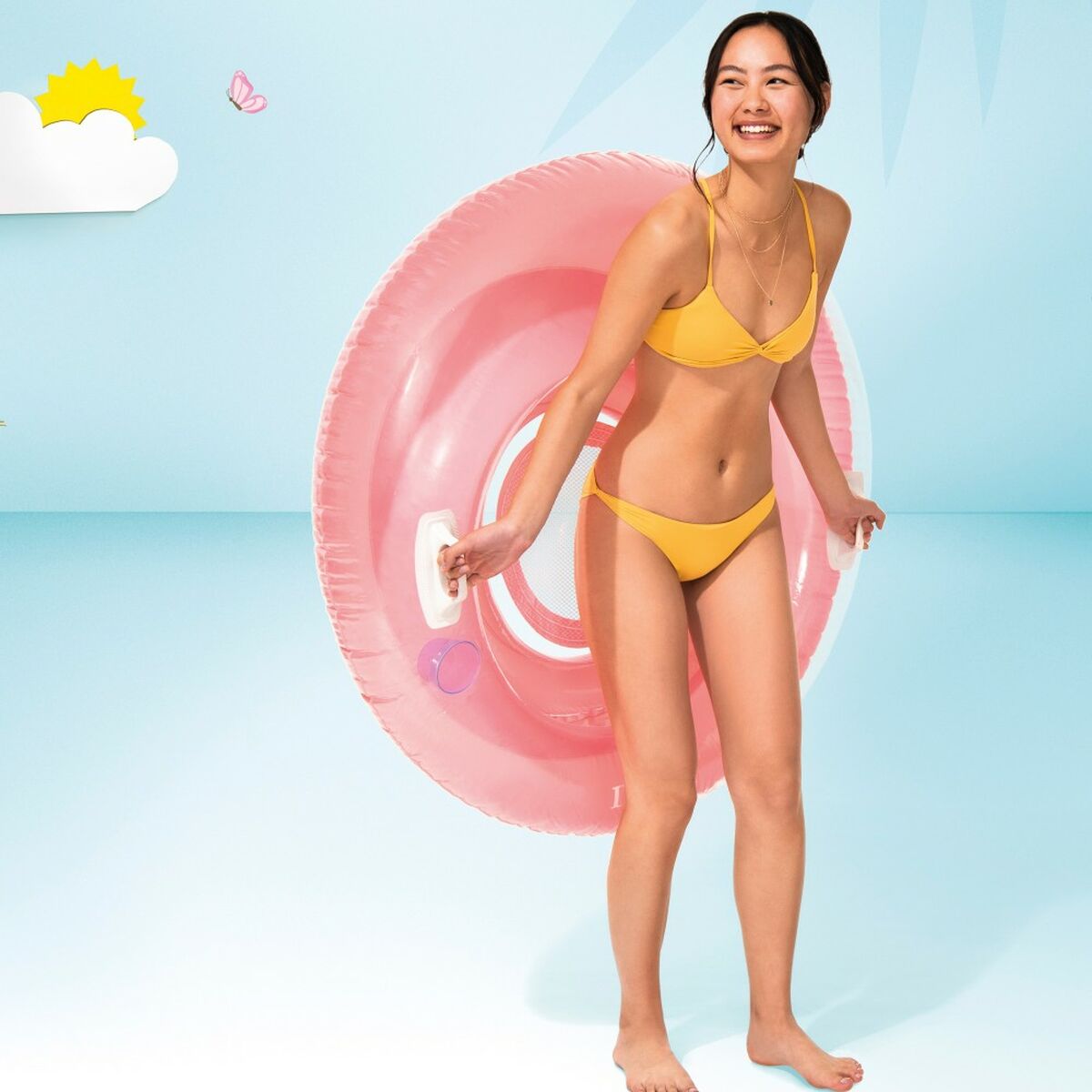 Täytettävä uimatuoli Intex Ø 119 cm
