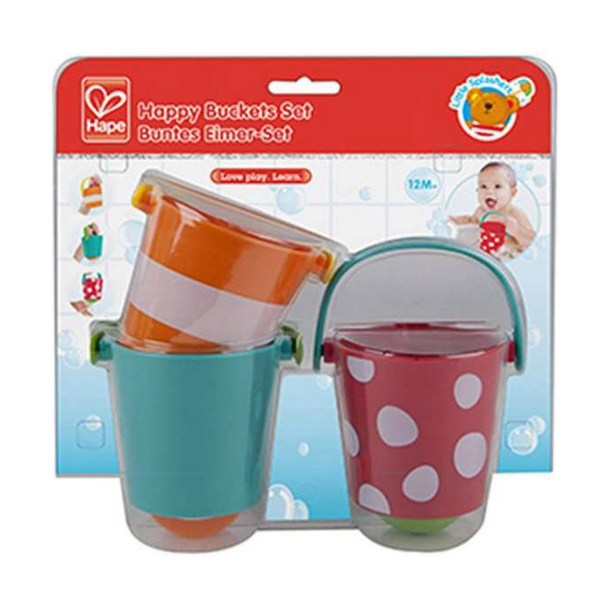 Sankosetti Hape Happy Buckets with holes 20 x 24 x 12 cm