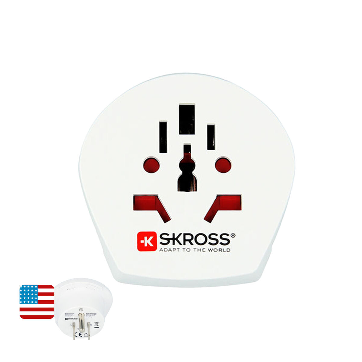 Virta-adapteri Skross 1.500221-E Yhdysvallat Kansainvälinen