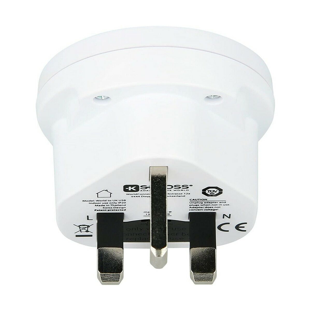 Virta-adapteri Skross 1500267 Yhdistynyt Kuningaskunta Kansainvälinen 1 x USB