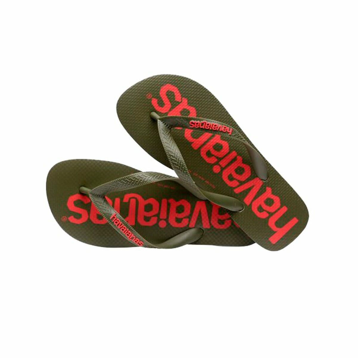 Naisten Flip-flopit Havaianas Logomania Oliivi