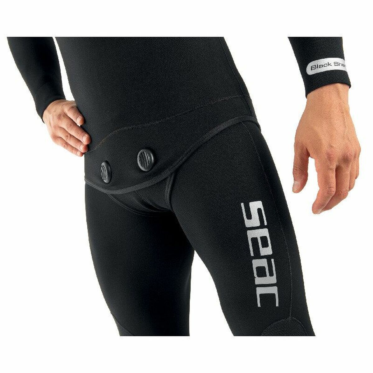 Neopreeni Seac Shark 3 mm Musta