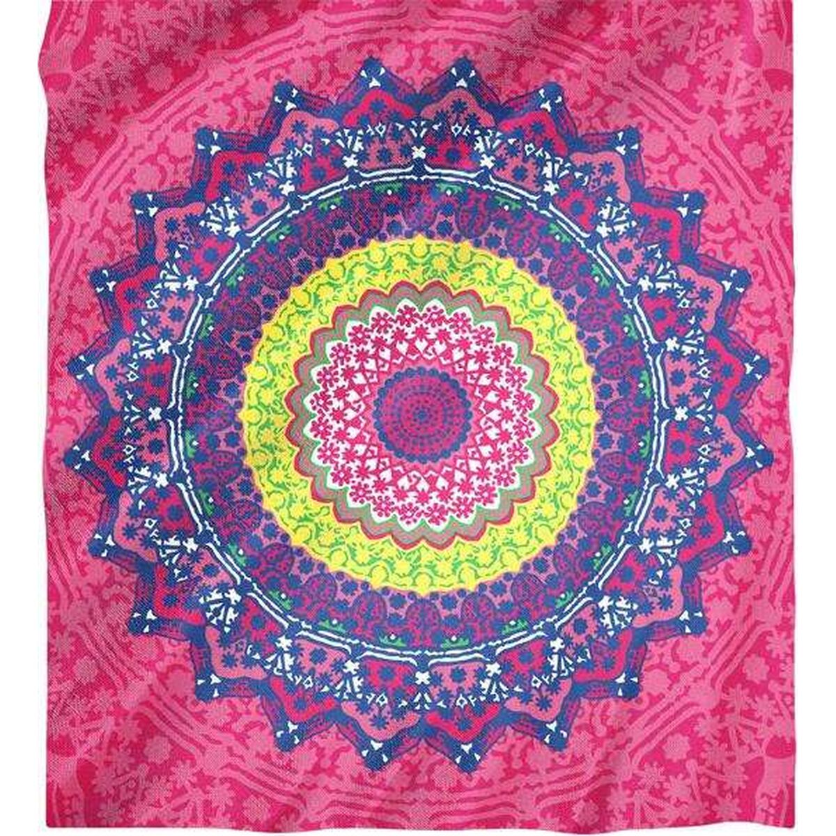 Saronki Secaneta Ilha Double Mandala Vadelma 100% puuvillaa 210 x 230 cm