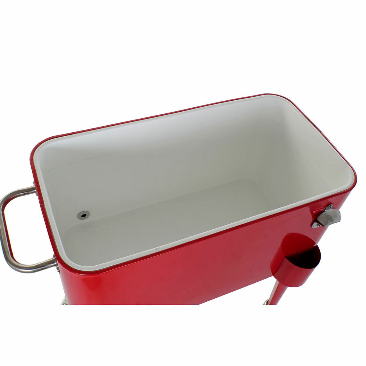 Jääkaappi DKD Home Decor Punainen Renkailla 74 x 43 x 80 cm Teräs polypropeeni 56 L (74 x 43 x 80 cm)