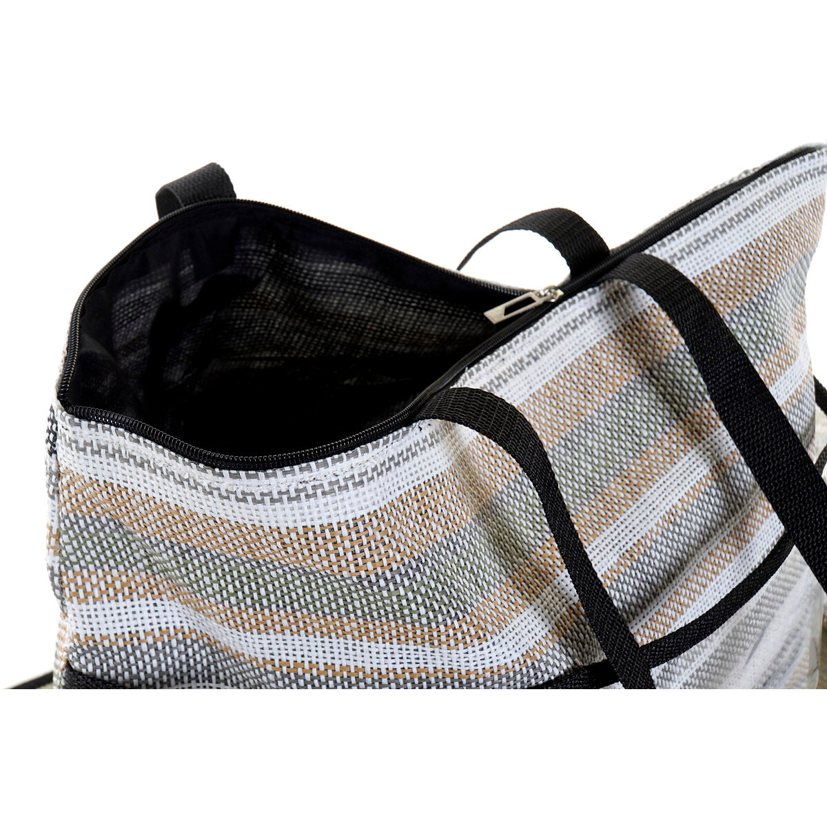 Rantalaukku DKD Home Decor 44 x 23 x 62 cm Kangas Harmaa Sininen Ruskea Vihreä PVC (2 osaa)
