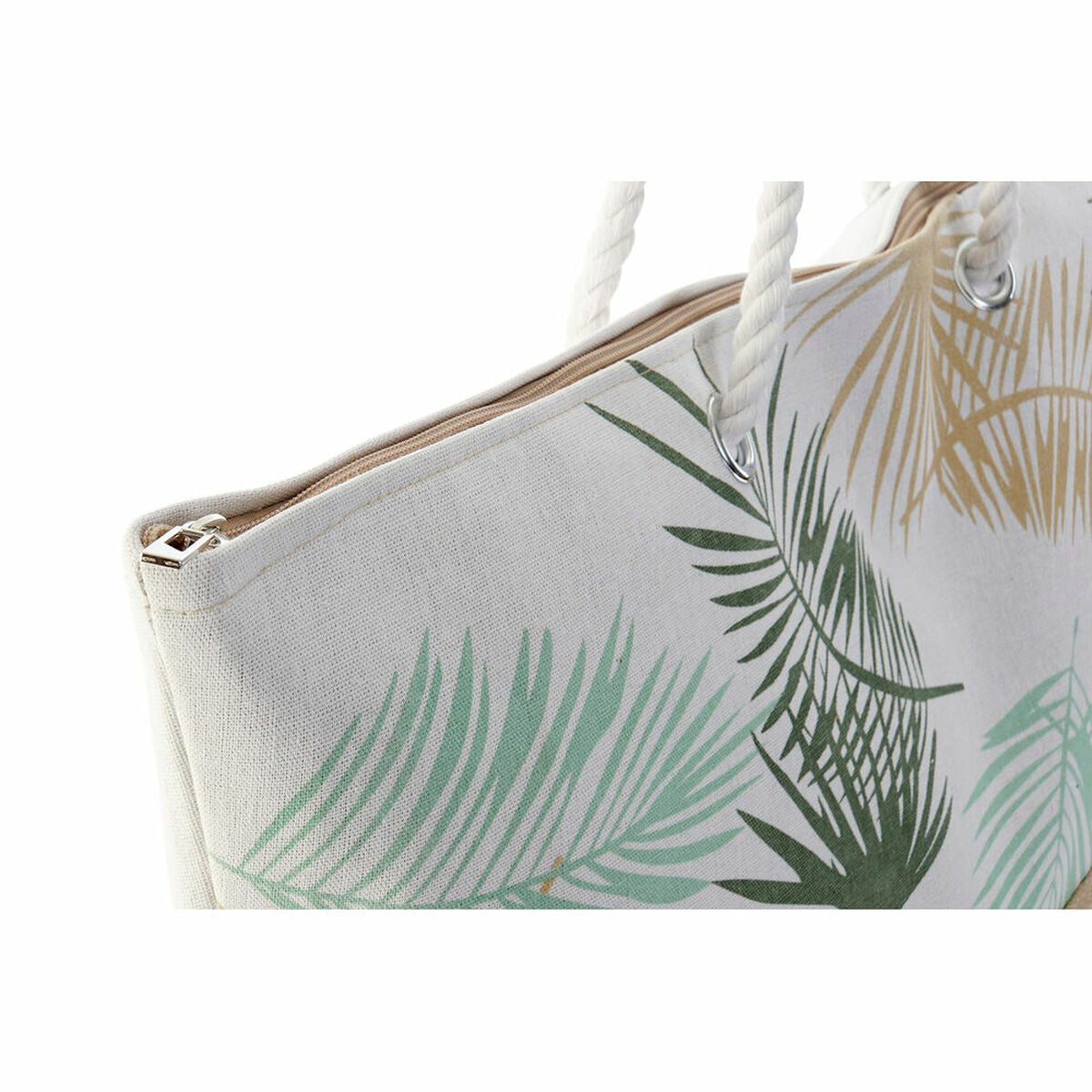 Rantalaukku DKD Home Decor 60 x 16 x 42 cm Beige Ruskea Vihreä