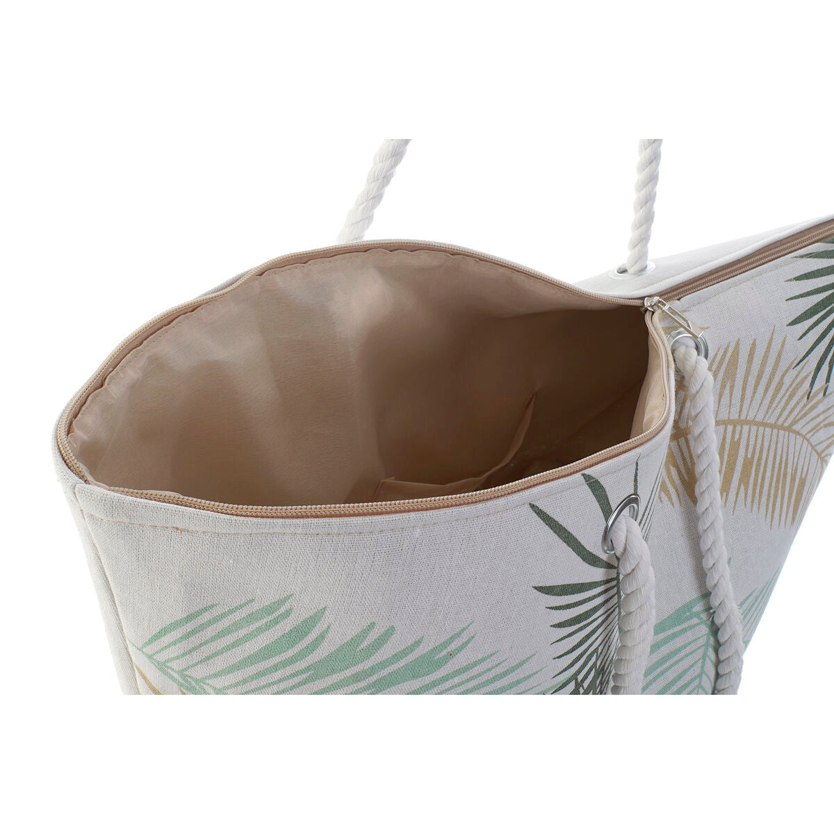 Rantalaukku DKD Home Decor 60 x 16 x 42 cm Beige Ruskea Vihreä