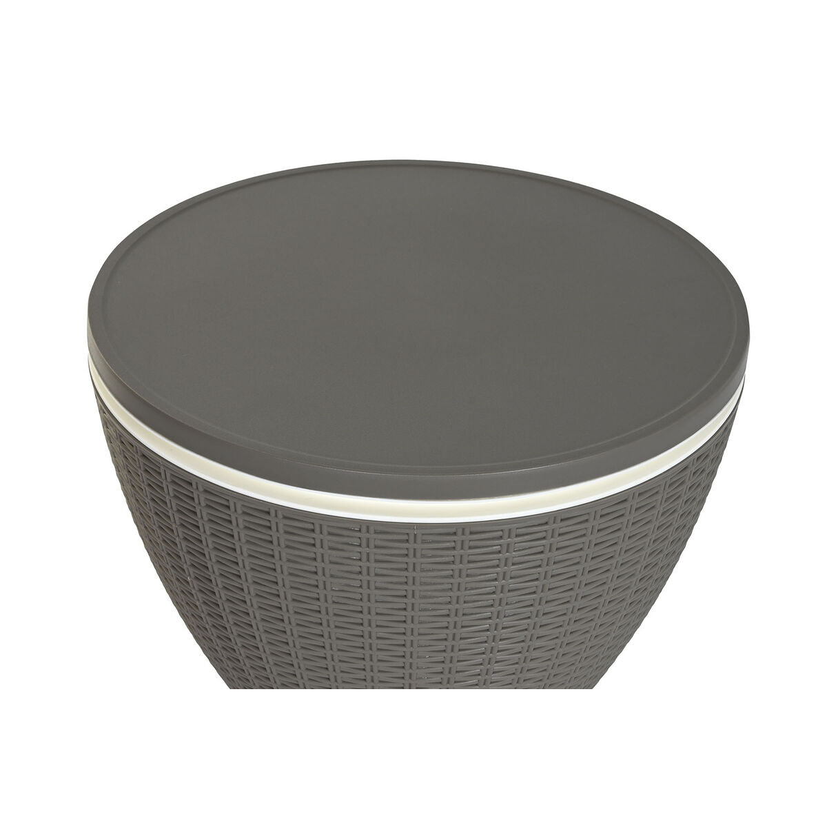 Kannettava Jääkaappi DKD Home Decor synteettinen rottinki Alumiini polypropeeni (48,5 x 48,5 x 57 cm)