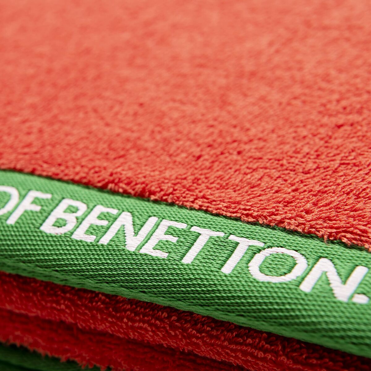 Rantapyyhe Benetton Rainbow Punainen (160 x 90 cm)