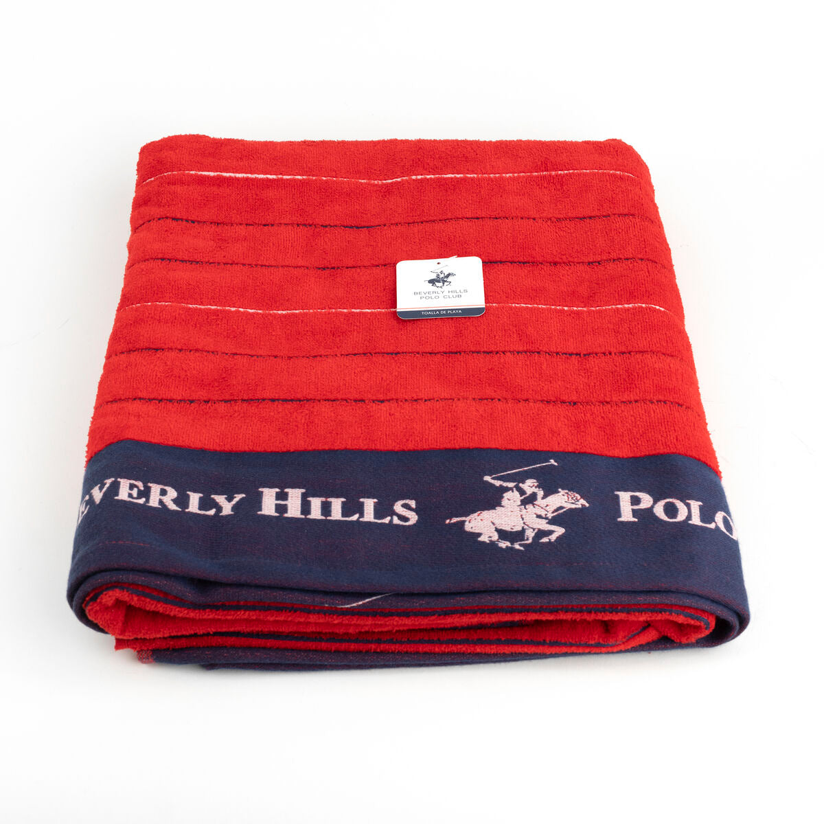 Rantapyyhe Beverly Hills Polo Club Punainen 90 x 160 cm