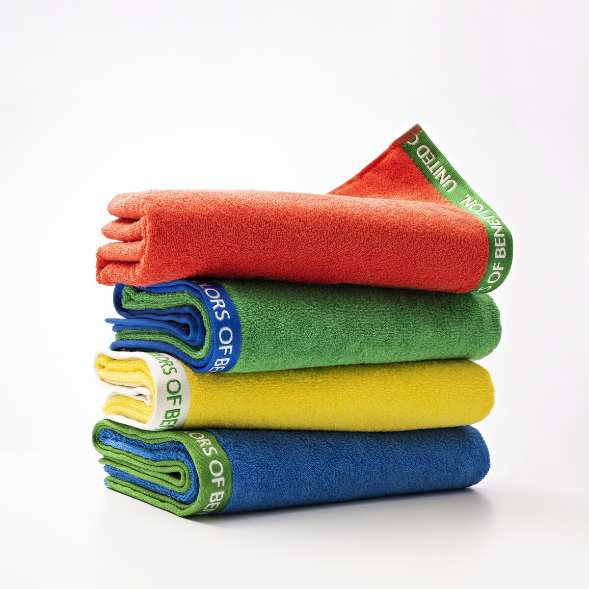 Rantapyyhe Benetton RAINBOW BE Vihreä 90 x 160 cm (OEKO-TEX)