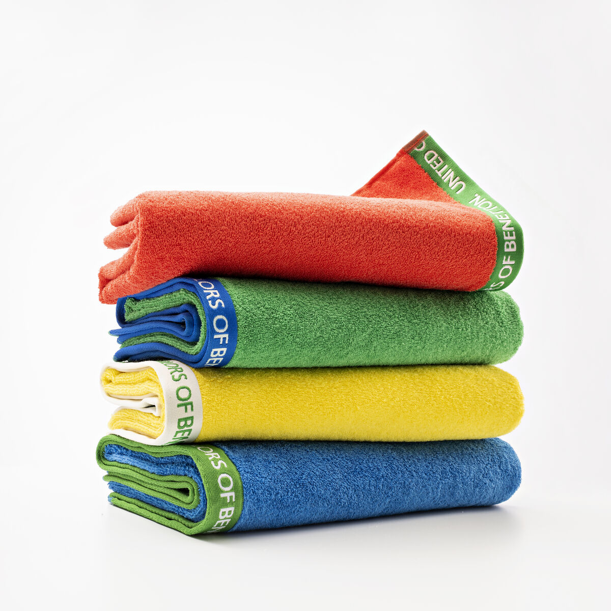 Rantapyyhe Benetton RAINBOW BE Vihreä 90 x 160 cm (OEKO-TEX)