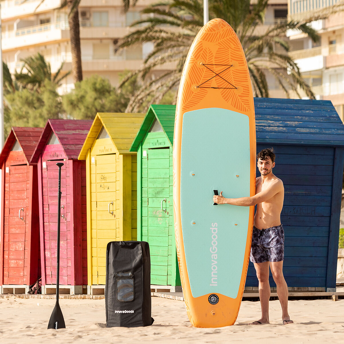2-in-1 Ilmatäytteinen Paddle Surf Board Istuimella ja Tarvikkeilla Siros InnovaGoods 10'5" 320 cm