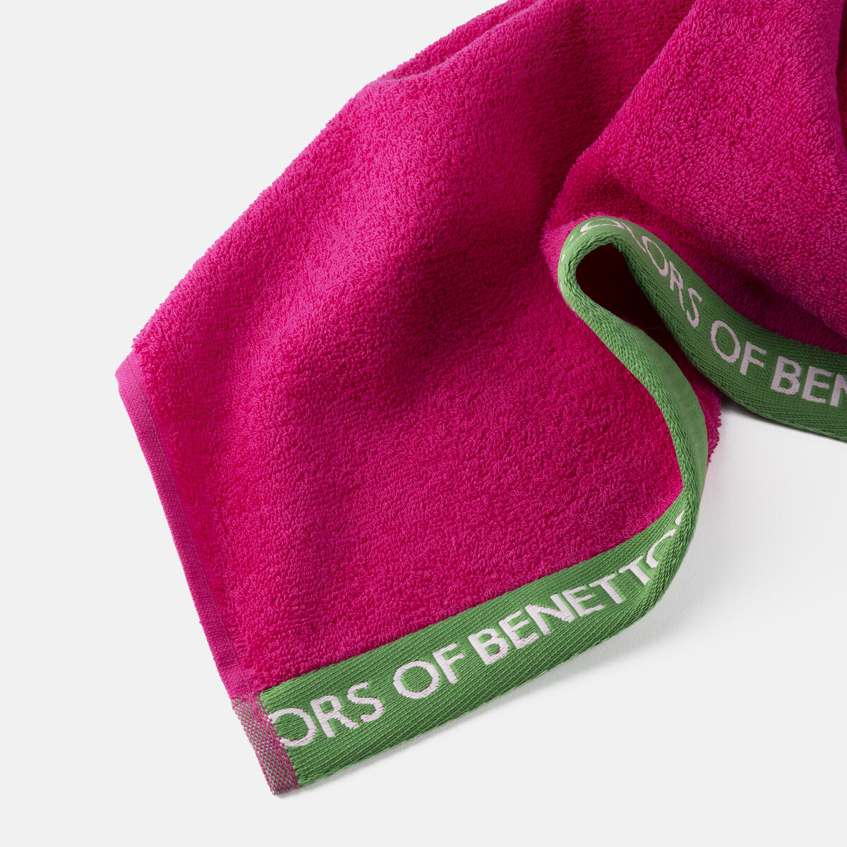 Rantapyyhe Benetton BE NO VELOUR 90 x 160 cm Fuksia 100% puuvillaa