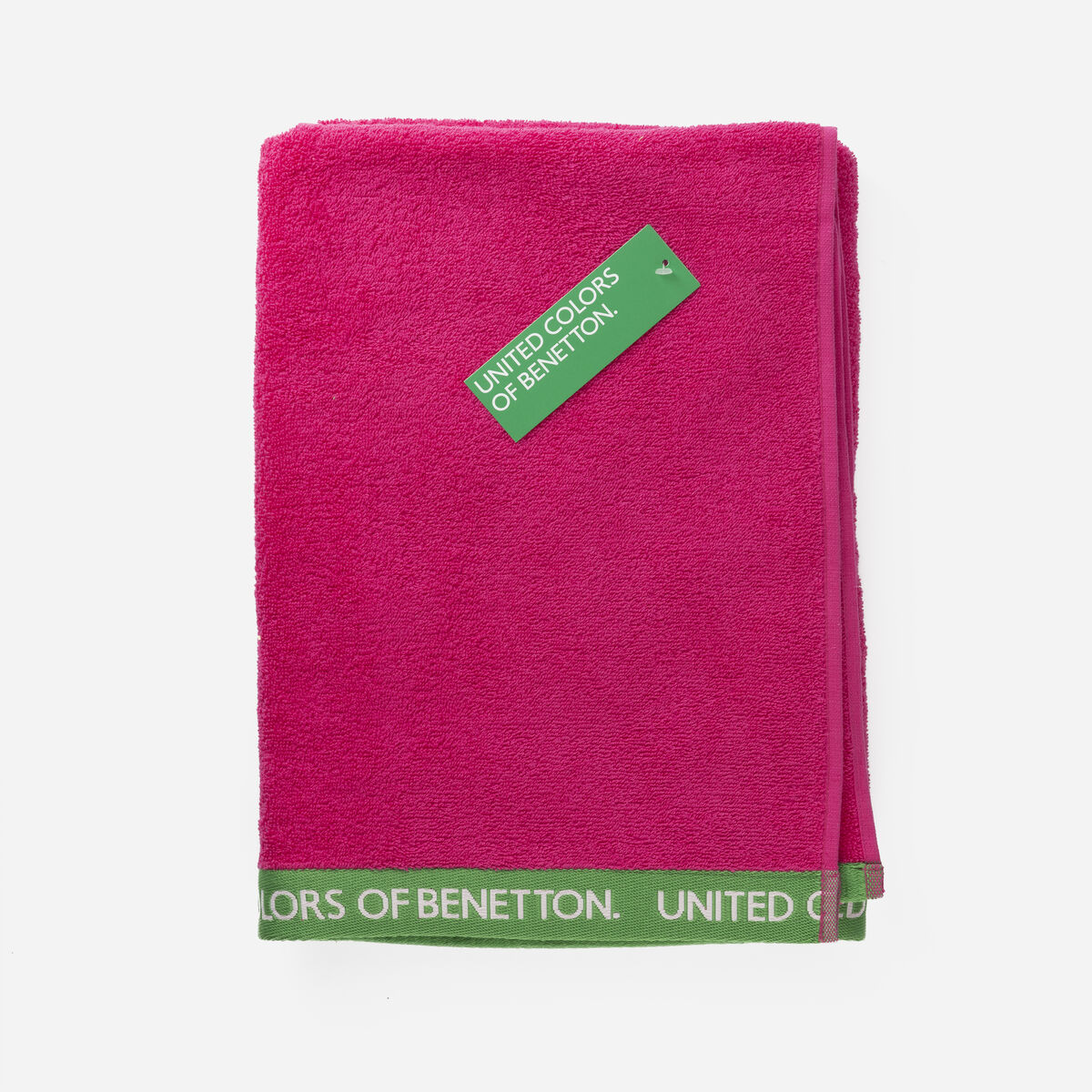Rantapyyhe Benetton BE NO VELOUR 90 x 160 cm Fuksia 100% puuvillaa