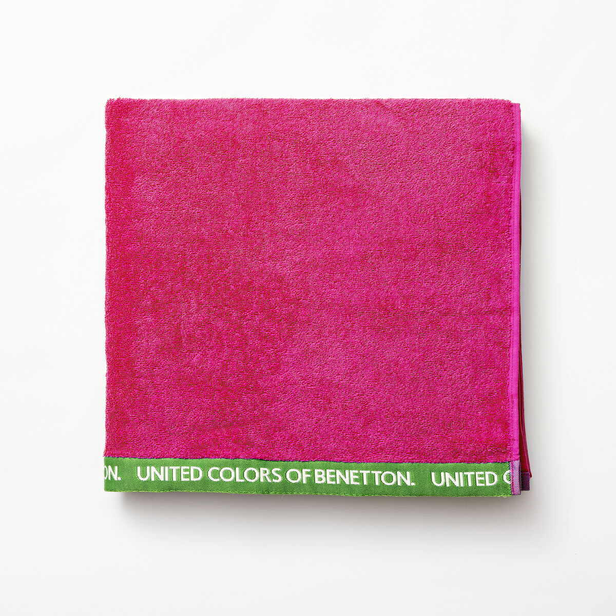 Rantapyyhe Benetton BE NO VELOUR 90 x 160 cm Fuksia 100% puuvillaa