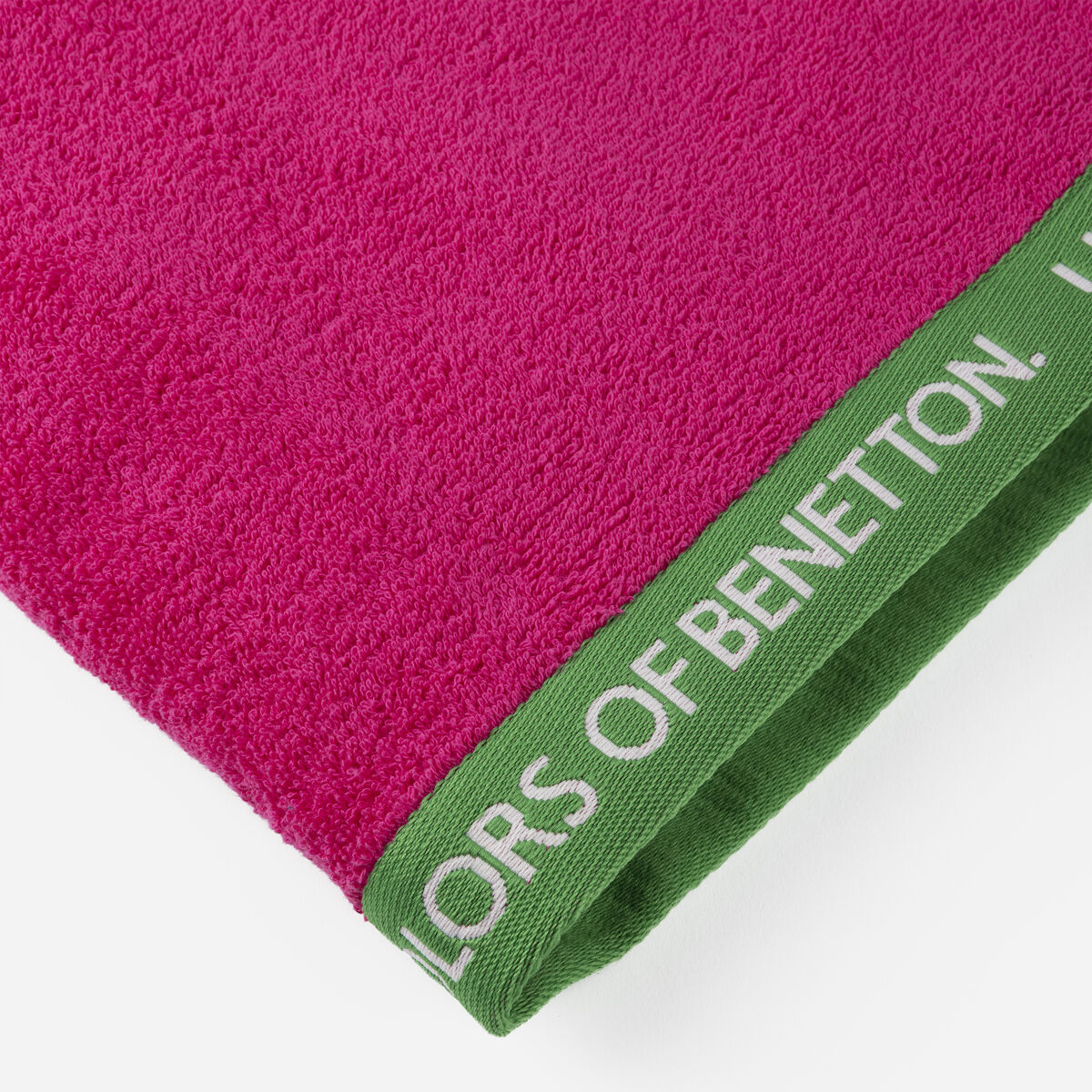 Rantapyyhe Benetton BE NO VELOUR 90 x 160 cm Fuksia 100% puuvillaa