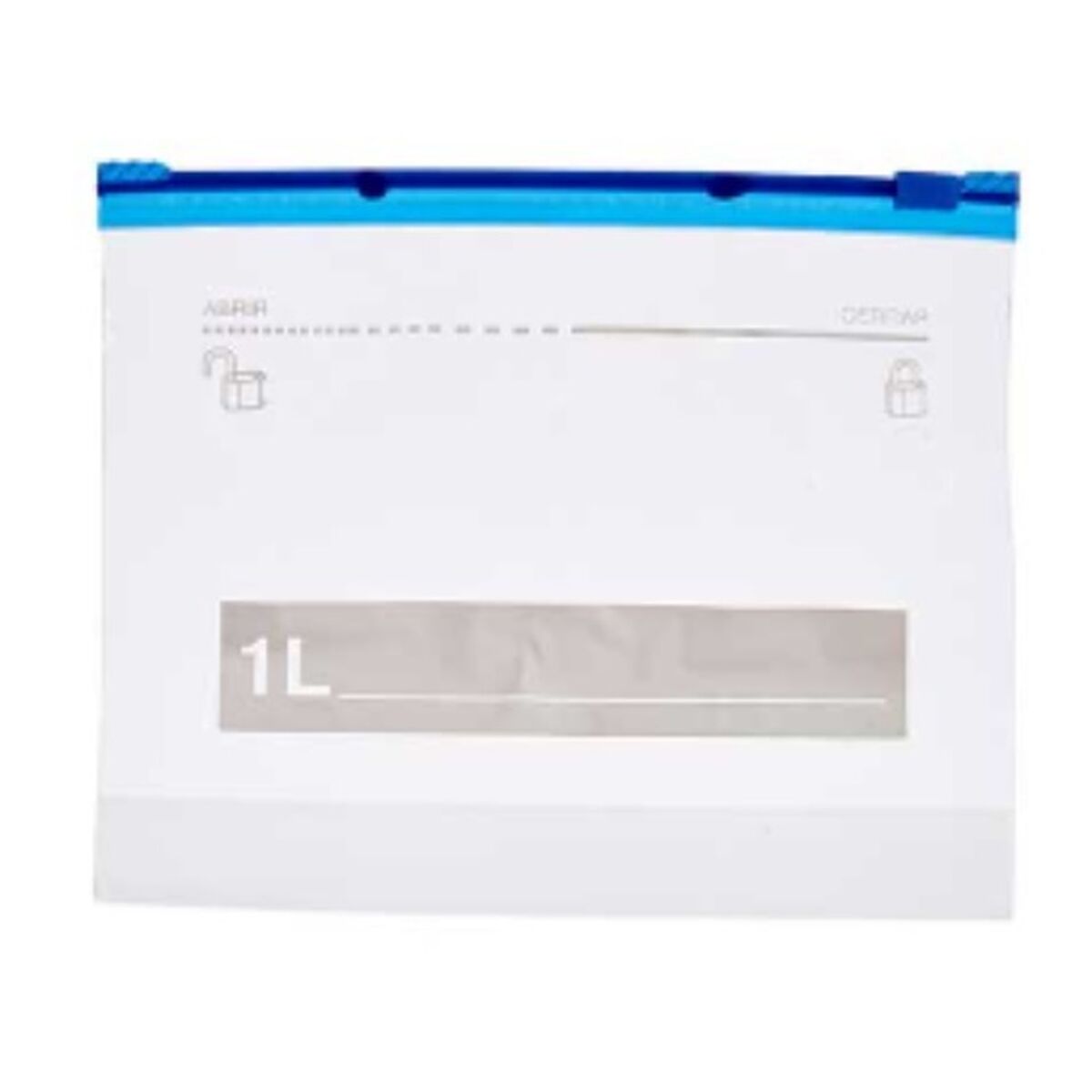 Uudelleenkäytettävä ruokapussisetti ziplock 20 x 17 cm Läpinäkyvä Polyetyleeni 1 L (21 osaa)