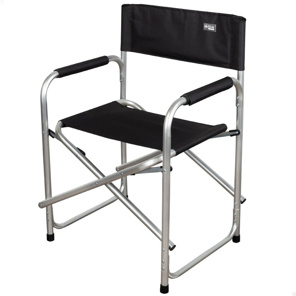 Taitettava retkituoli Aktive Musta 51 x 81 x 45 cm (4 osaa)