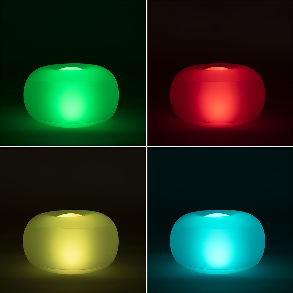 Ilmatäytteinen Istuin Monivärisellä Led-valolla ja Kaukosäätimellä Pulight InnovaGoods