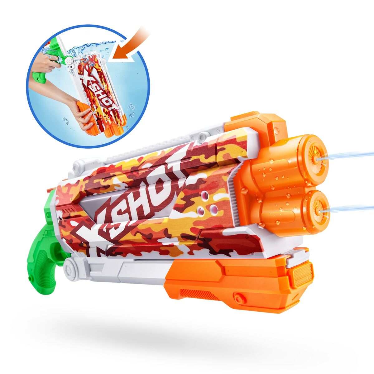 Vesipistooli Zuru X-Shot Skins Pump Action Fast-Fill 49 x 18 x 6 cm