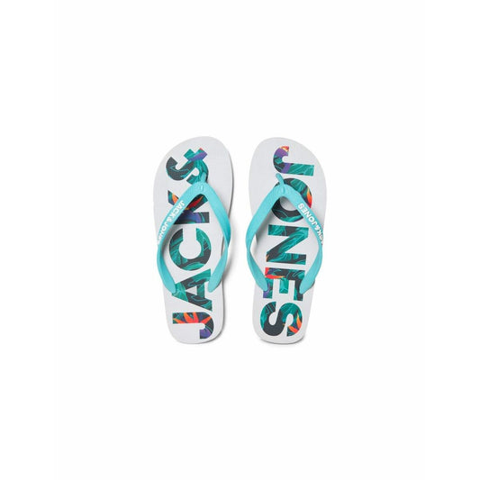 Miesten Flip-flopit Jack & Jones FWLOGO PALM PRINT 12230642 Harmaa