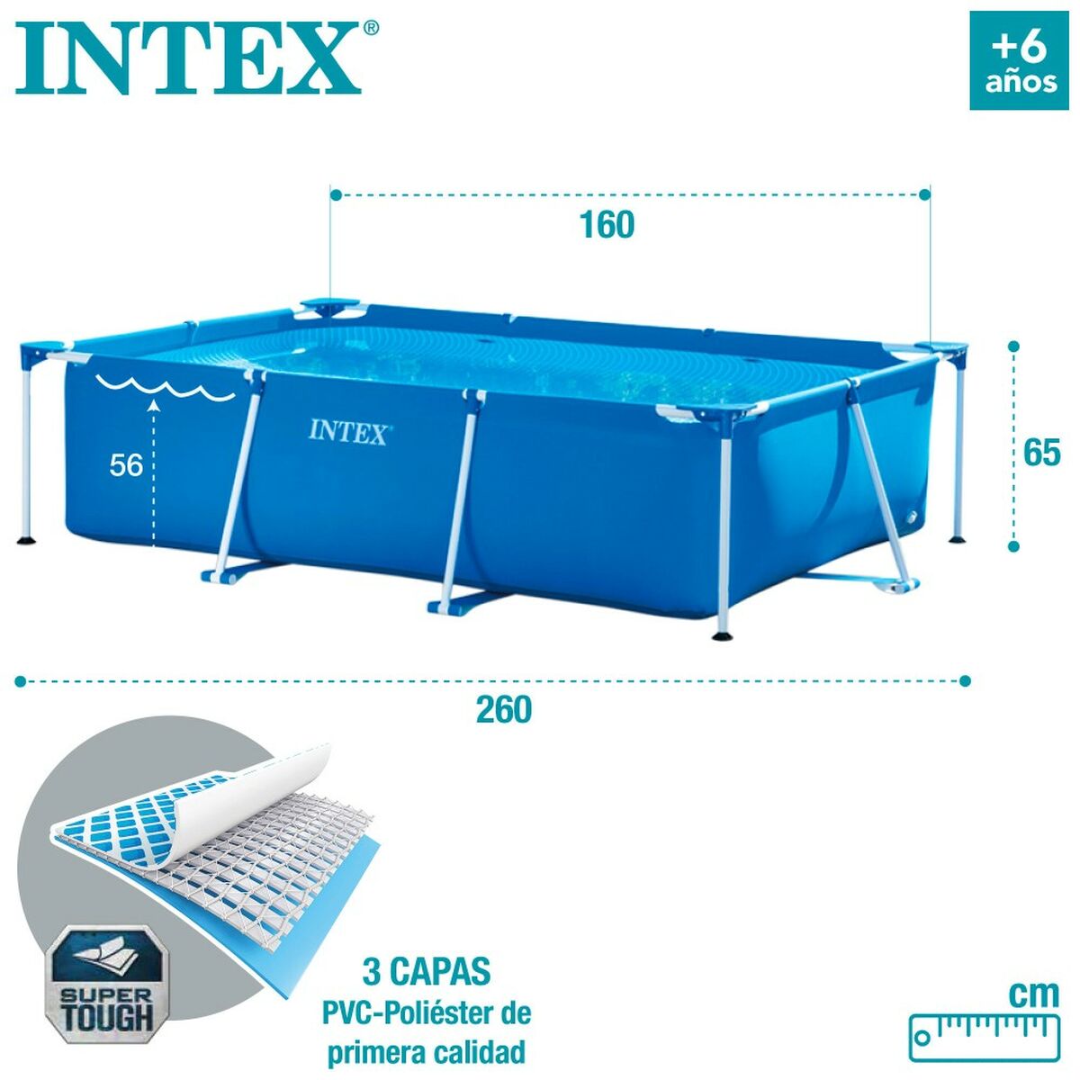Irrotettava allas Intex 28271NP 2282 L 260 x 65 x 160 cm