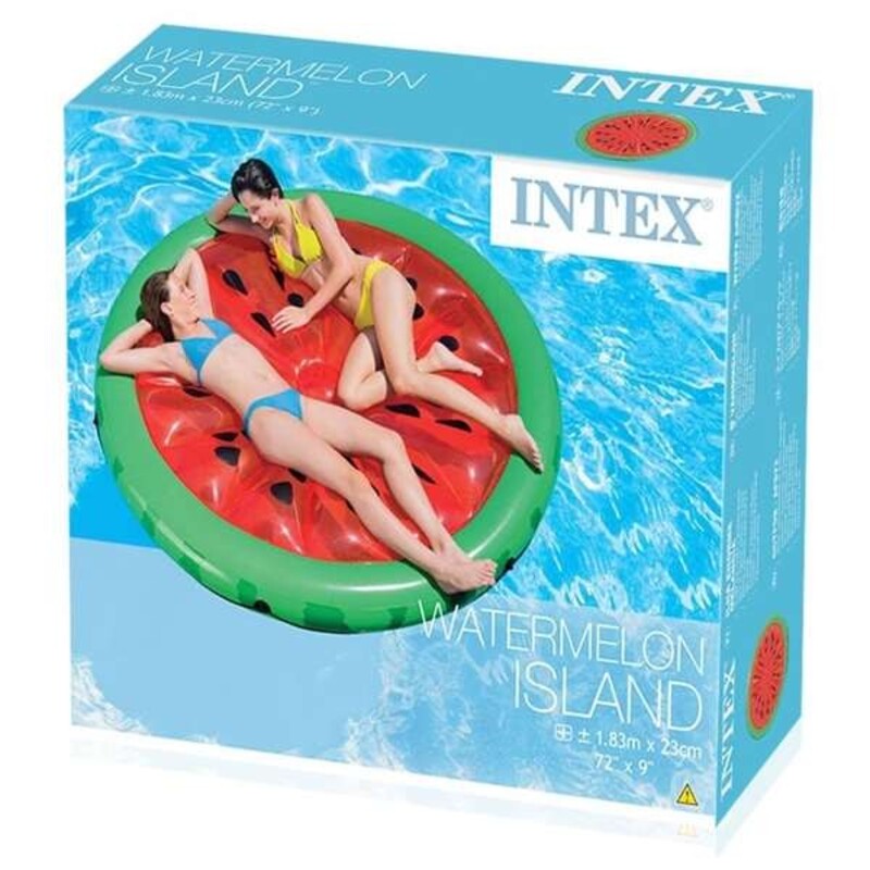 Ilmapatja Intex Siva _227916         Vesimeloni 183 x 23 x 183 cm