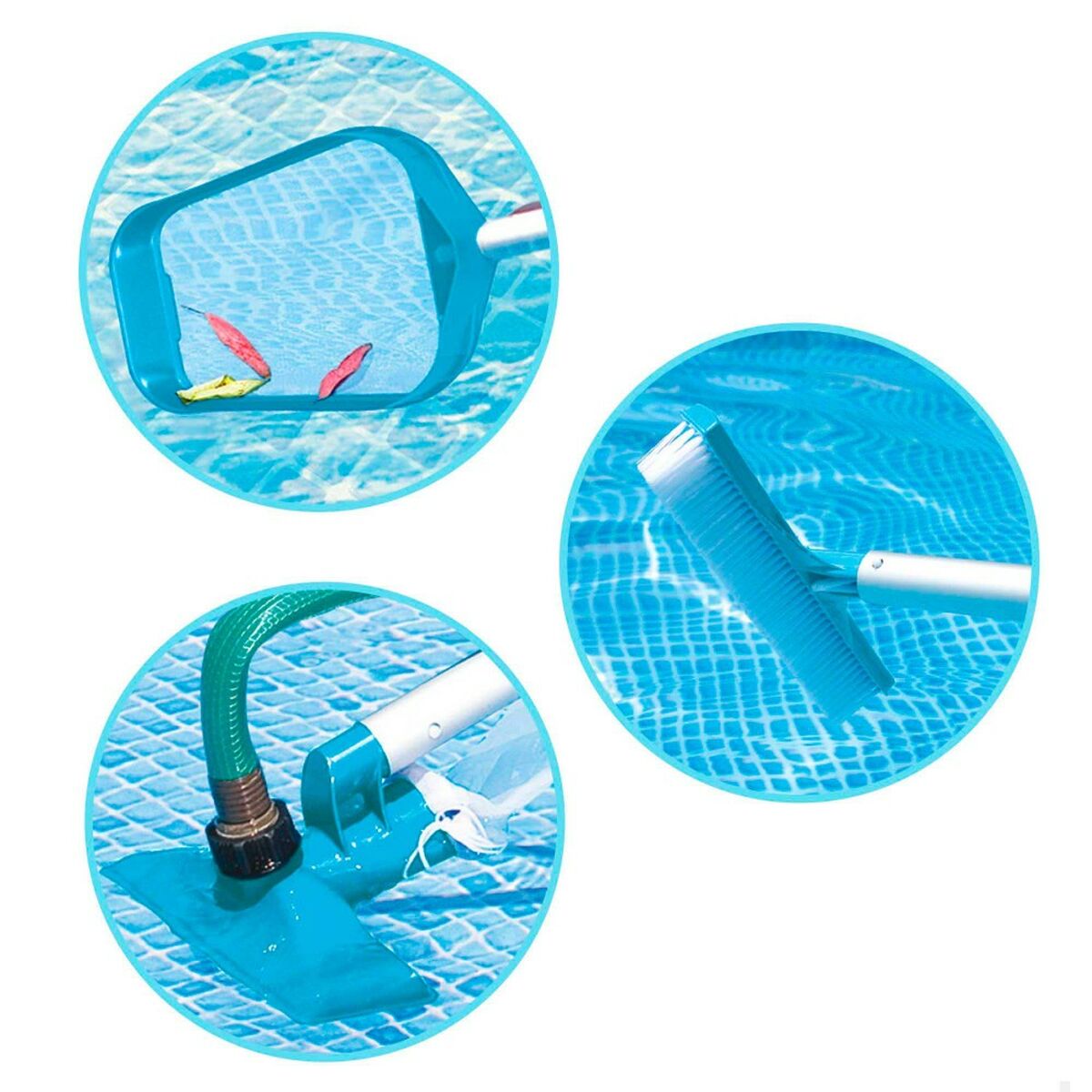 Uima-altaan huoltosetti Intex Basic 3 Kappaletta 30 x 3 x 41 cm