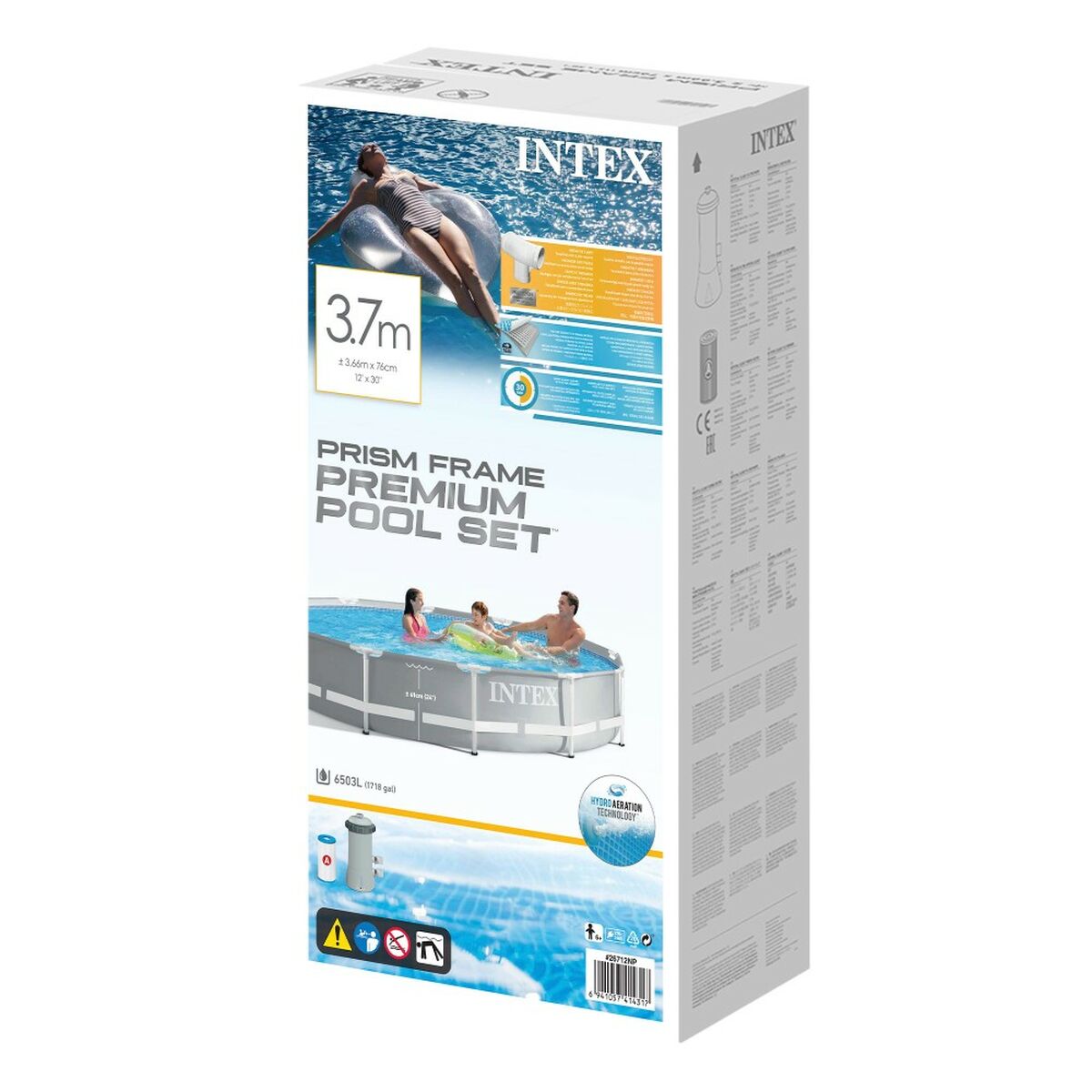 Irrotettava allas Intex 26712 6503 L 366 x 76 x 366 cm