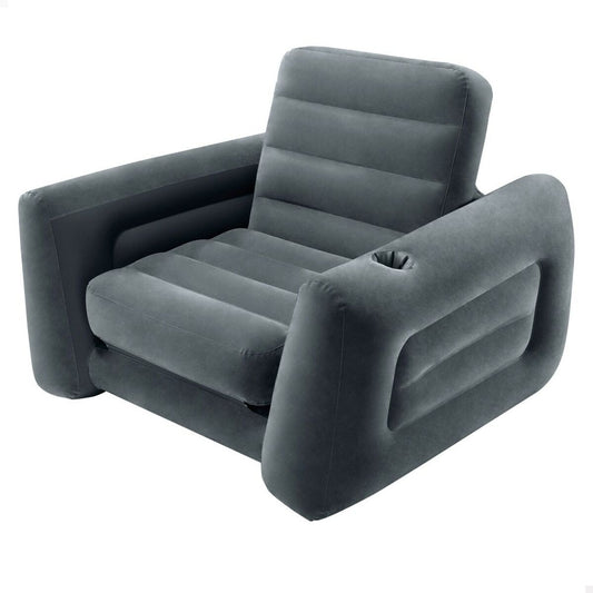 Puhallettava sohvasänky Intex Pull-Out 177 x 66 x 224 cm Harmaa