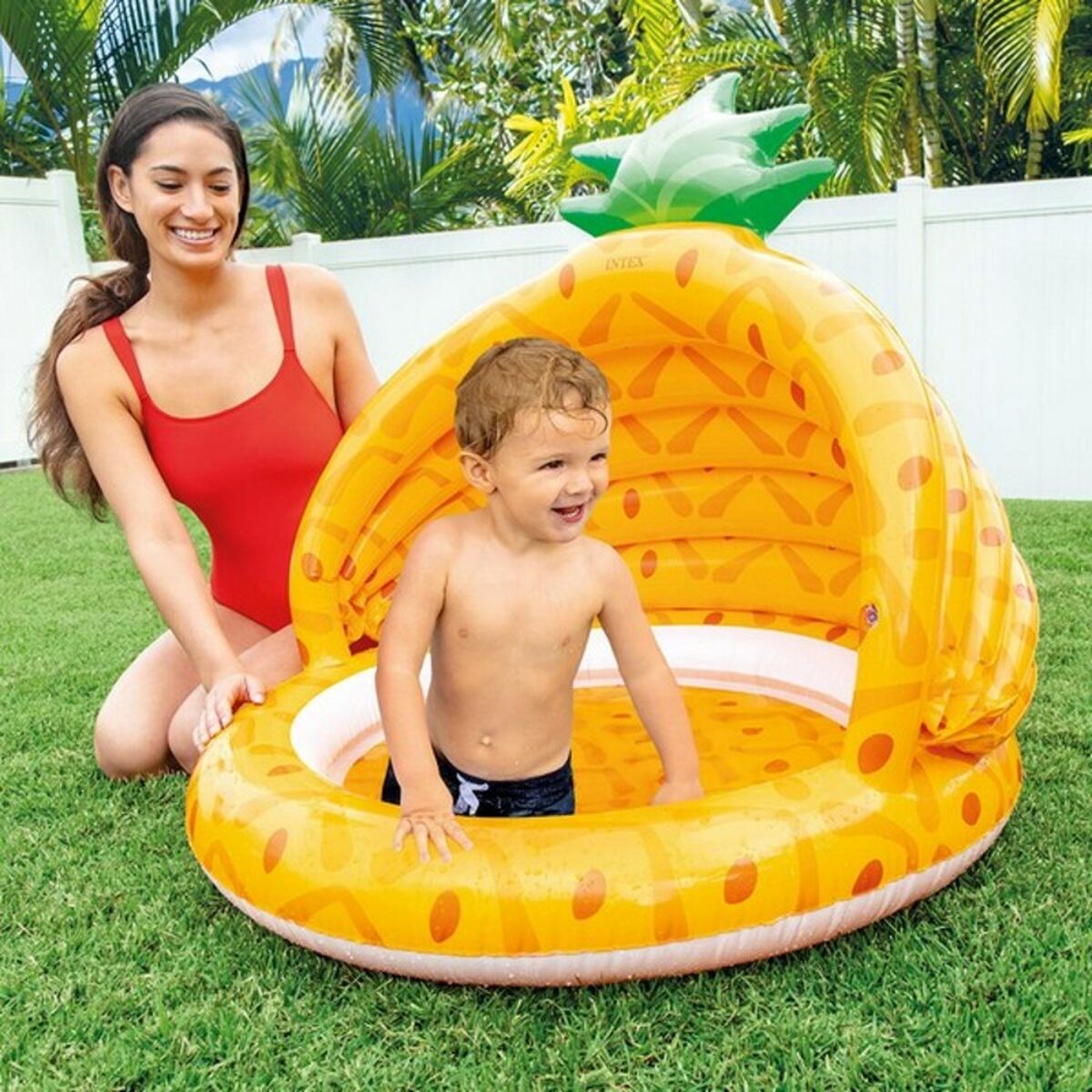 Puhallettava allas Intex 58414NP Ananas 45 L 102 x 94 x 102 cm
