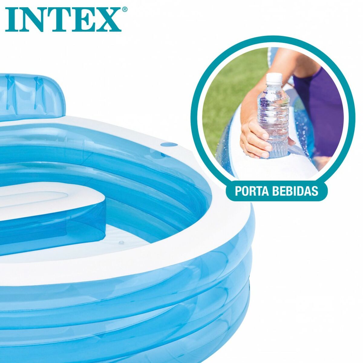 Puhallettava allas Intex 57190NP 590 L 229 x 79 x 218 cm