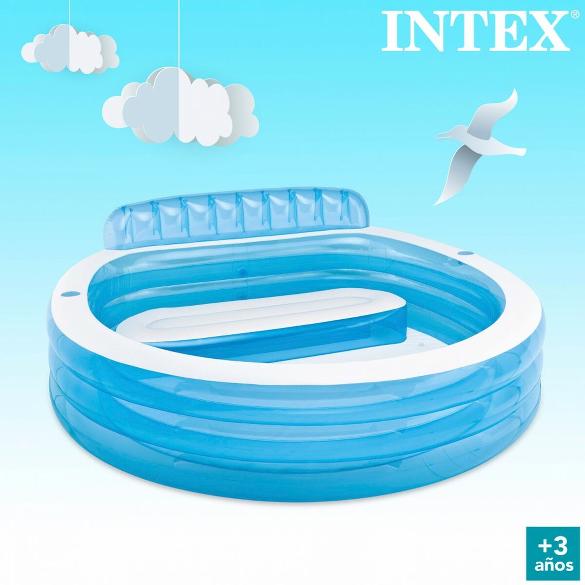 Puhallettava allas Intex 57190NP 590 L 229 x 79 x 218 cm