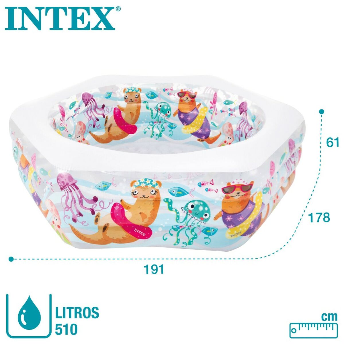 Puhallettava allas   Intex         Vesimies 191 x 61 x 178 cm