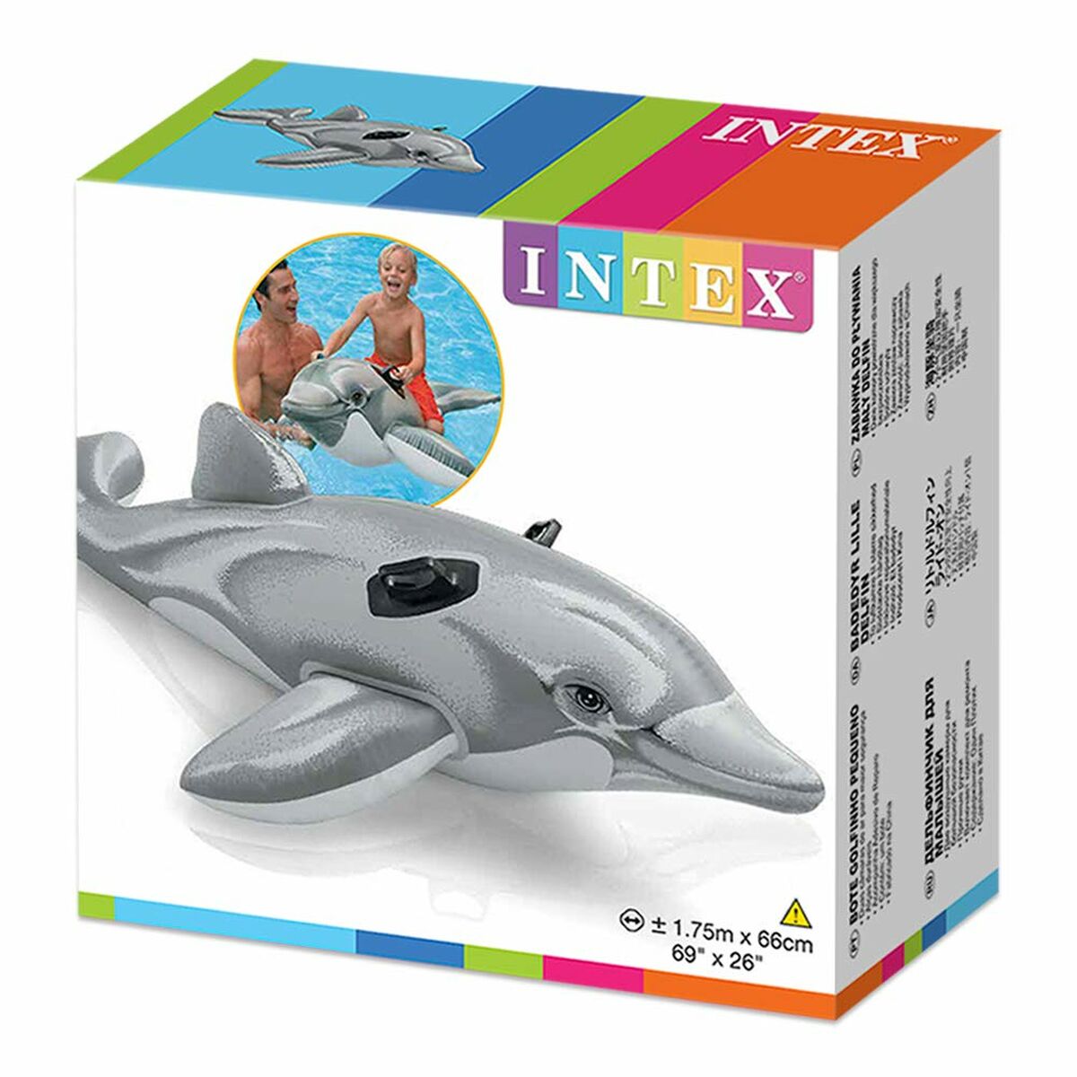 Puhallettava allaspatsas Intex Lil' Dolphin Ride-On