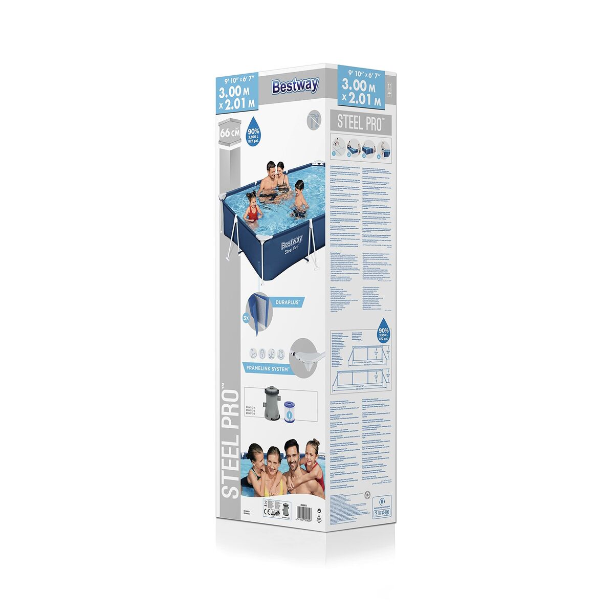 Irrotettava allas Bestway Steel Pro  300 x 201 x 66 cm